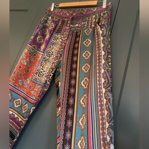 NWOT Johnny Was Patch Presley Joggers Leopard Multi Size M